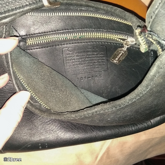 Coach Black Leather Crossbody Purse - Picture 2 of 5